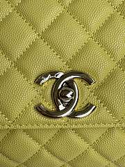 Chanel Coco Handle Bag Yellow Caviar Gold 29cm - 3