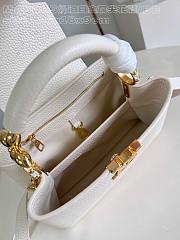 Louis Vuitton LV Capucines White BB 27x18x9cm - 5