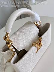 Louis Vuitton LV Capucines White BB 27x18x9cm - 3