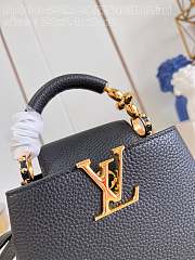 Louis Vuitton LV Mini Capucines Black 21x14x8cm - 5