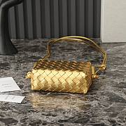 Bottega Veneta Mini Loop Camera Bag Gold 17x10x6cm - 4