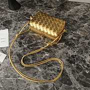 Bottega Veneta Mini Loop Camera Bag Gold 17x10x6cm - 3