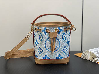 Louis Vuitton LV Nano Noé Blue 13 x 16 x 10 cm