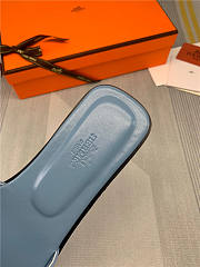 Hermes Oran Blue Slides 02 - 5
