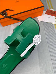 Hermes Oran Green Slides - 5