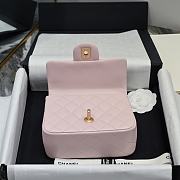 Chanel Mini Flap Bag Light Pink Bell 18x13x7cm - 6