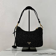 Prada Re-Edition Crochet Mini Bag Black 22x18x6cm - 6