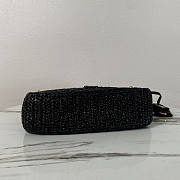 Prada Re-Edition Crochet Mini Bag Black 22x18x6cm - 4