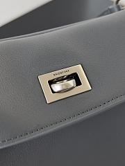 Balenciaga Rodeo Small Handbag Grey Smooth 27x8x21cm - 4