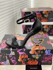 DG Baroque Black Leather Heel 10cm - 5