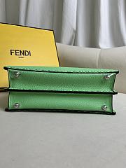 Fendi Peekaboo ISeeU Small Green Leather Bag 27x21x11cm - 2