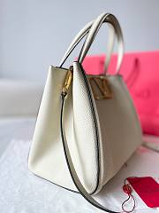 Valentino Garavani Alltime Medium Handbag White 26x21x17cm - 5