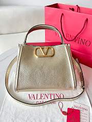 Valentino Garavani Alltime Medium Handbag Gold 26x21x17cm - 1