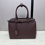 Celine Conti Bag Natural Calfskin Wine 36.5x26x15cm - 1