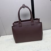 Celine Conti Bag Natural Calfskin Wine 36.5x26x15cm - 4