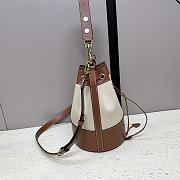 Celine Cabas Bucket Bag Beige Tan 27x18x18cm - 5