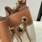 Celine Cabas Bucket Bag Beige Tan 27x18x18cm - 2