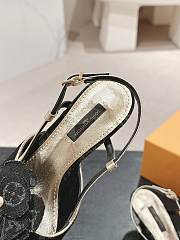 Louis Vuitton LV Black Monogram Denim Sandals 5.5cm - 5