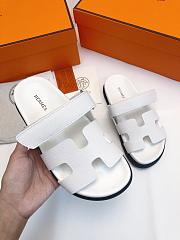 Hermes Chypre Sandal White 02 - 5