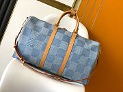 Louis Vuitton LV Keepall Bandoulière 50 Damier Blue 50 x 29 x 23 cm - 5