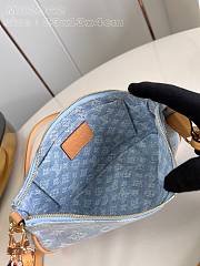 Louis Vuitton LV Pochette Blue Denim 23x13x4cm - 3