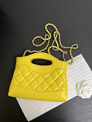 Chanel Nano 31 Yellow Bag 20.5x17.5cm - 5