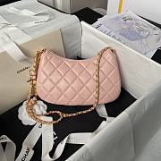 Chanel 24P Hobo Bag Pink 20x13x4.5cm - 3