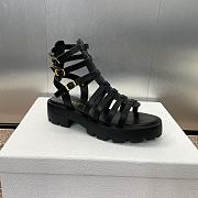 Dior Bay Platform Sandal Black Calfskin - 2