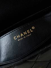 Chanel Top Handle Black Caviar Gold 23x16x5cm - 3