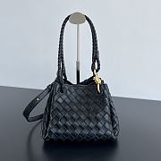 Bottega Veneta Andiamo Parachute Tote Black 21x17x16.5cm - 1