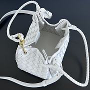 Bottega Veneta Andiamo Parachute Tote White 21x17x16.5cm - 5