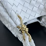 Bottega Veneta Andiamo Parachute Tote White 21x17x16.5cm - 6