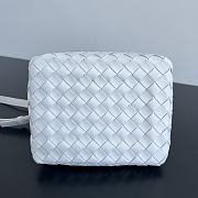 Bottega Veneta Andiamo Parachute Tote White 21x17x16.5cm - 4