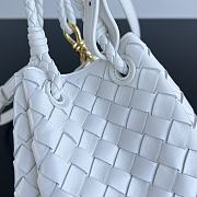 Bottega Veneta Andiamo Parachute Tote White 21x17x16.5cm - 3