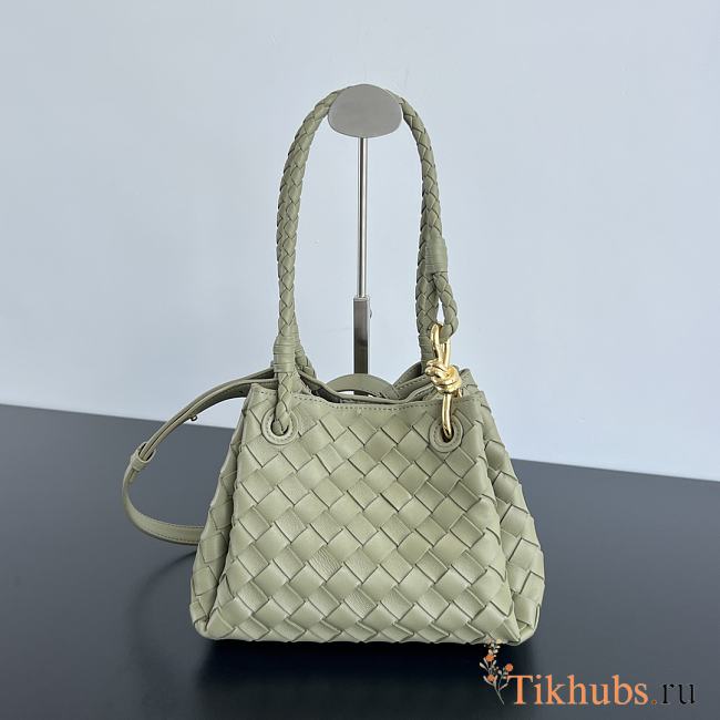 Bottega Veneta Andiamo Parachute Tote Green 21x17x16.5cm - 1