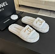 Chanel White Slides 06 - 1