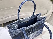 Dior Medium Book Tote Blue Denim Oblique Jacquard 36 x 27.5 x 16.5 cm - 2