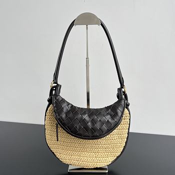 Bottega Veneta Small Gemelli Natural Black 24.5x19x7cm