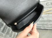 Chanel Flap Bag Heart Black Caviar Gold 20cm - 5