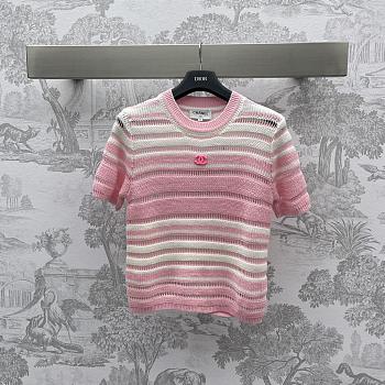 Chanel Pink Crew Neck