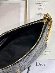 Dior Diorstar Hobo Bag With Chain Black Macrocannage 28.5 x 14.5 x 10 cm - 2