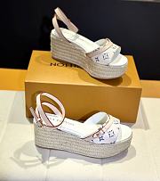 Louis Vuitton LV Helios Sandals Tweed White - 1