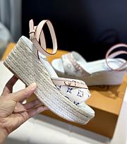 Louis Vuitton LV Helios Sandals Tweed White - 3