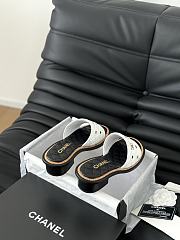 Chanel White Slides 07 1.5cm - 5