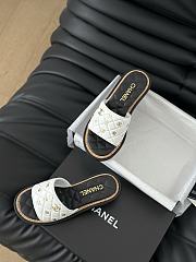 Chanel White Slides 07 1.5cm - 4