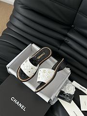 Chanel White Slides 07 1.5cm - 2