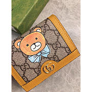 Gucci Teddy Bear Wallet Yellow 11x8x2.5cm - 3