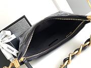 Chanel Large Hobo Bag Black Lambskin Gold 29x32x10cm - 5