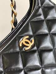 Chanel Large Hobo Bag Black Lambskin Gold 29x32x10cm - 3