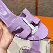 Hermes Purple Sandal Heel 6cm - 2